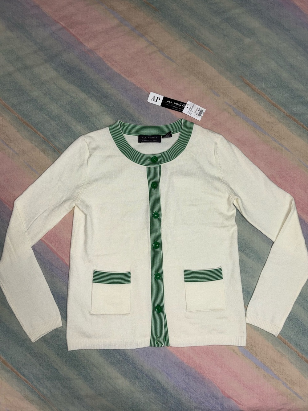All Points by Reference Point size S Cardigan green combo